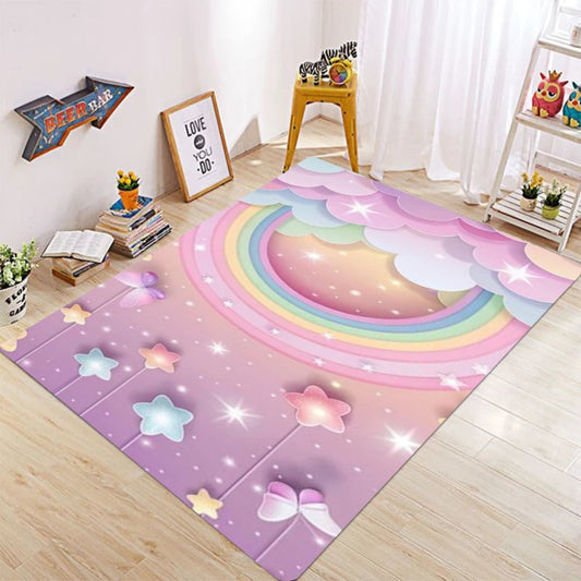 Rainbow Carpet Rug Turkish Gothıc Bohemian Area Living Room Sofa Bedroom Rustic Children Decor Rug Home Decoration Retro Carpet
