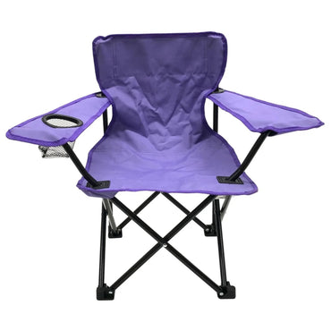 Kids Toddler Chair Lightweight Folding with Carry Bag Armrests Drink Holder Safety Locks Great Camping Parks Events