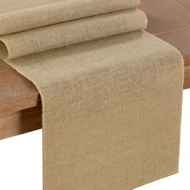 Burlap Table Runner Rustic Jute Boho Table Runner for Farmhouse Coffee Table Spring Wedding Baby Shower