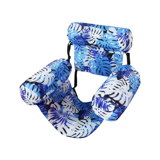 Inflatable Pool Float Floating Lounger Chair with Arm & Backrest Water Floating Recliner Water Hammock for Swimming Pool