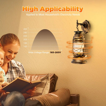 Wall Sconces Retro Antique Vintage Rustic Lantern Lamp Wall Sconce Light Fixture Wall Lamp House Decoration Yellow Bronze