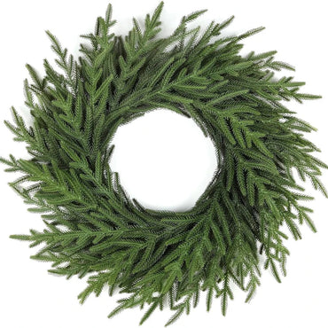 180cm Christmas Wreath Front Door Decoration Artificial Green Pine Wreath for Xmas Home Indoor Walls Decoration 2025 Navidad