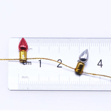 50cm Mini Colorful Christmas Fairy Lights Fake Light String Dollhouse Decor Miniature Craft Furniture Accessory Pretend Play Toy