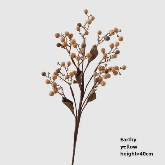 40CM Autumn Holly Fruit Bouquet Artificial Flower European Dried Flower Living Room Home Light Luxury Model Room Decorative