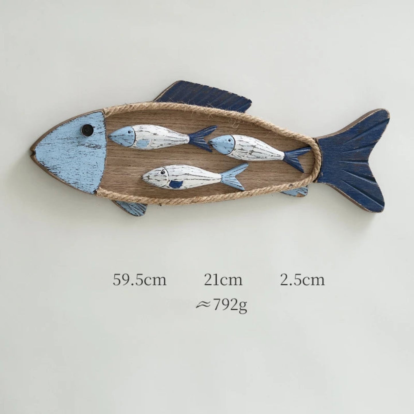 Mediterranean Wall Decoration Three-dimensional Small Pendant Fish Shaped Model Room Children's Room Wall Decoration