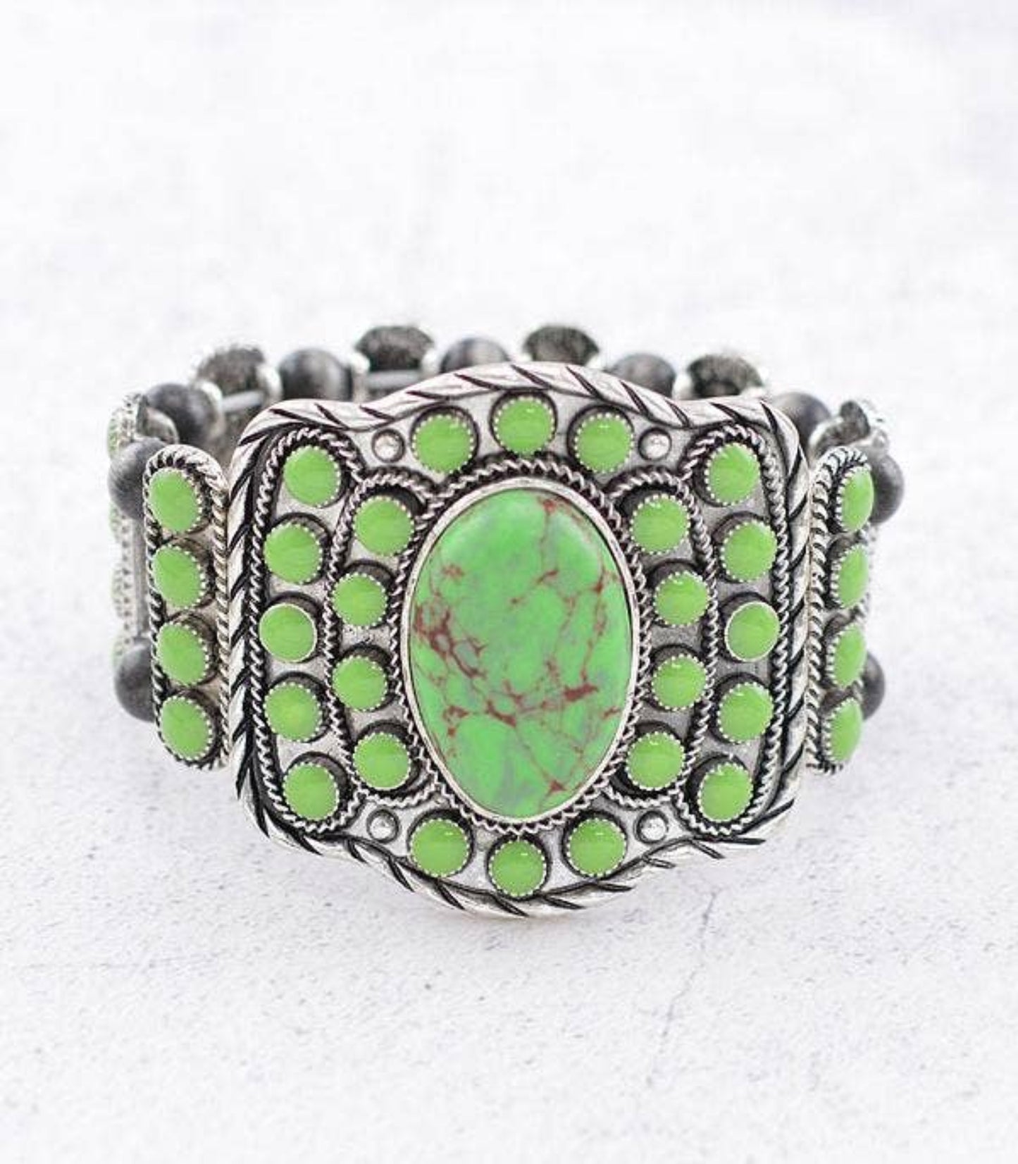 Green Semi Stone Bracelet