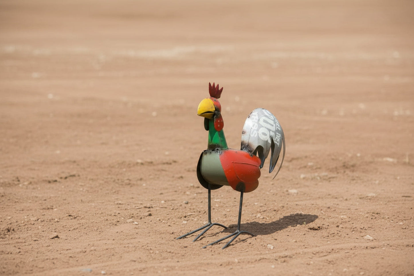 Rudy the Recycled Metal Mini Rooster-WH-10x12H-Rooster-Mini