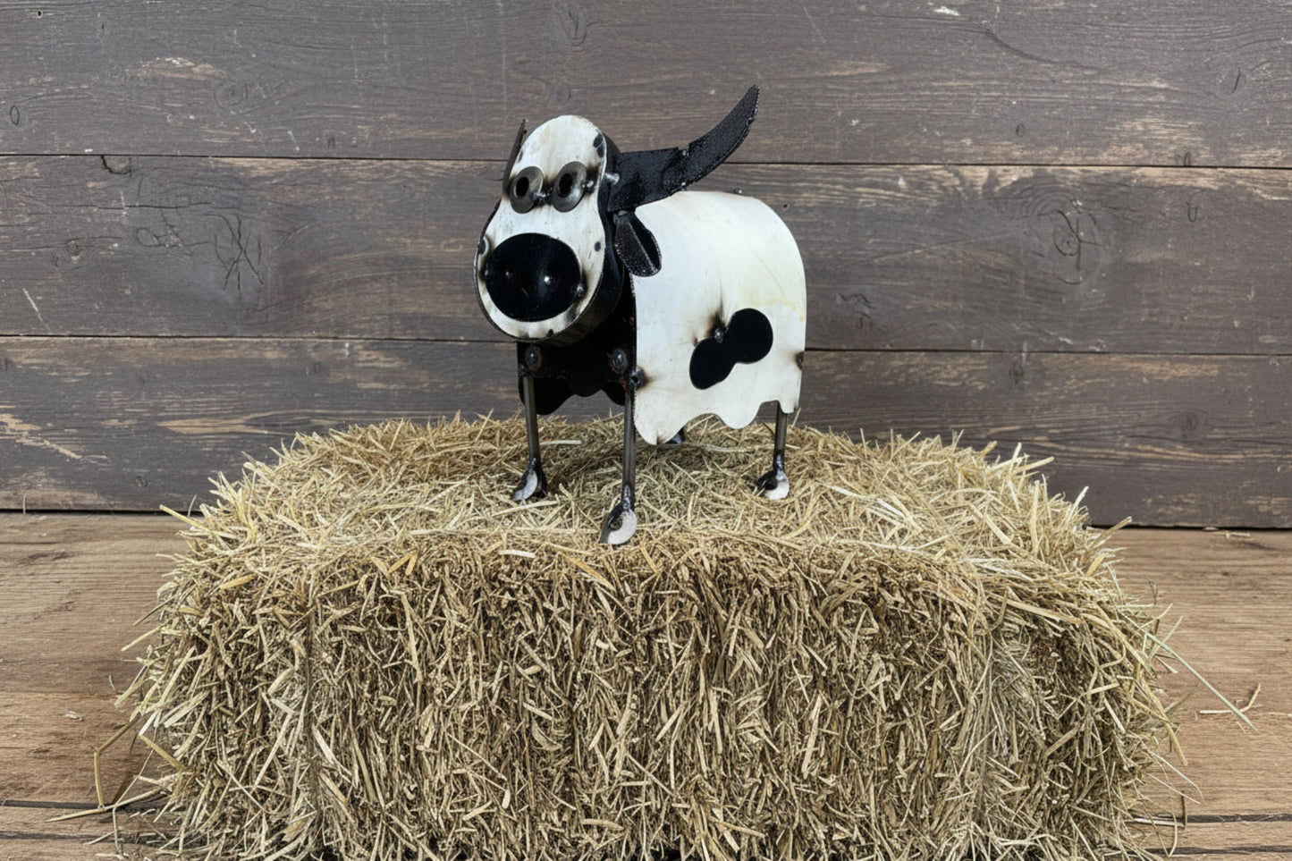 Connie-Super Mini Farm Cow-ER-Metal-7x9 inches-Connie