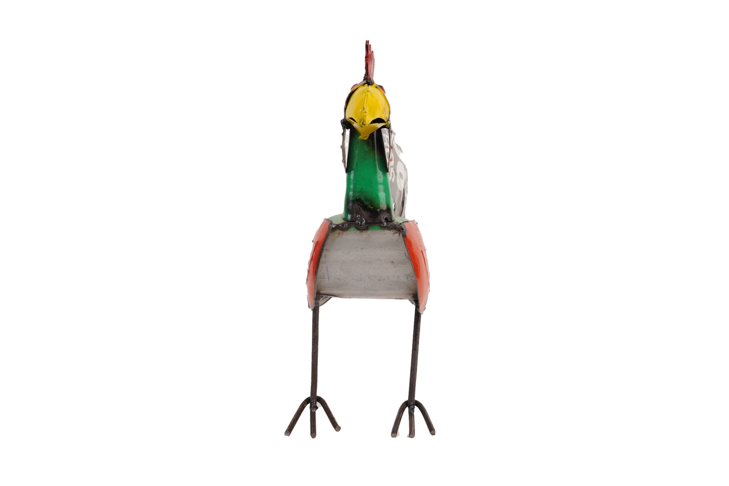 Rudy the Recycled Metal Mini Rooster-WH-10x12H-Rooster-Mini