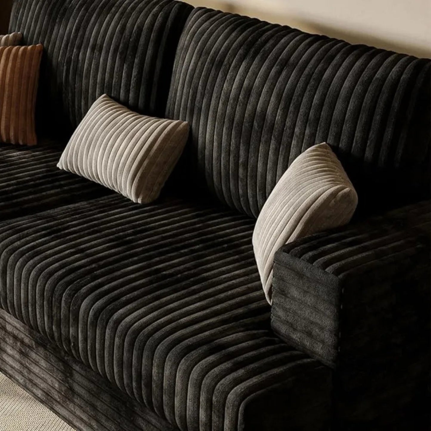 Seater Couches for Living Room Sofas Comfy Sectional Couch with 24" Deep Seat Loveseat Sofa for Small Apartment