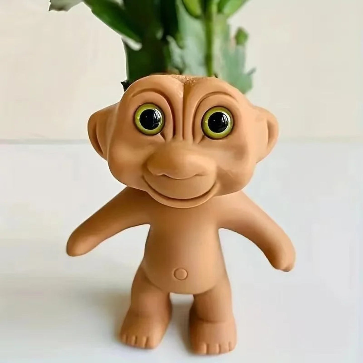 Creative Cute Extraterrestrial Being Resin Flower Pot Office Desk Ornament Outdoor Garden Lawn Courtyard Home Decoration