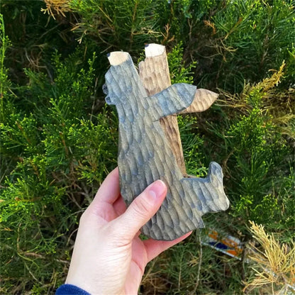 New Fun Animal Wooden Brown Bear Door Topper Decoration Door Frame Sculpture in Your Corner Creative Statue Home Art Wall Decor