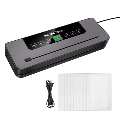Vacuum Sealer Machine with 10 Sealer Bags and Built-in Cutter, 5 Modes One-touch Sealing for Sous Vide Cooking Dry & Moist Foods