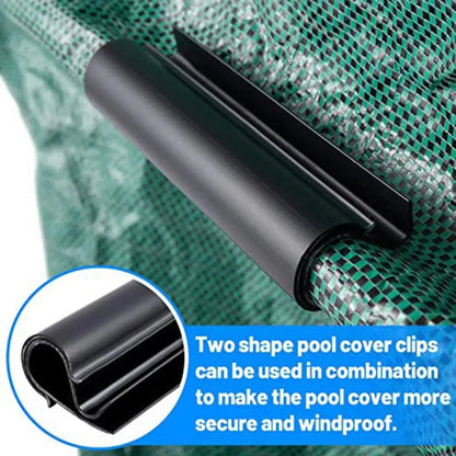 24Pcs Pool Cover Clips ABS Winter Pool Cover Clips for Outdoor Moderate Size Wide Application Versatile Windproof Smooth Finish