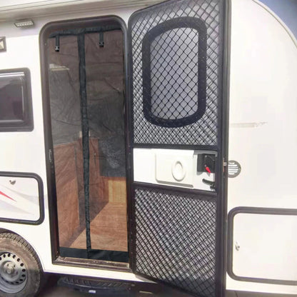 RV Slide Door Mosquito Fly Screens Net Caravan Entrance Entry Door Mosquito Net For Motorhome Caravan Insect Bugs Car Accessorie