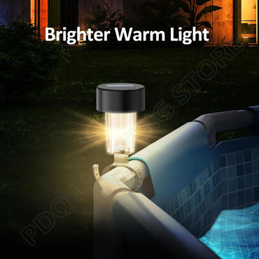 1/2/4/6/8/10PCS Solar Pool Light Frame on the ground for swimming pool outdoor pool fence decorative accessories Waterproof LED