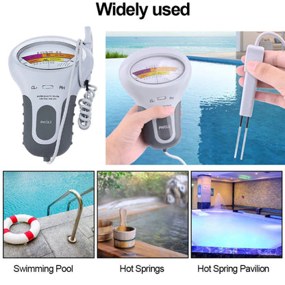 Professional PH Chlorine Meter CL2 Measuring Water Monitor with Probe for Swimming Pool Spa Water Quality Testing Device