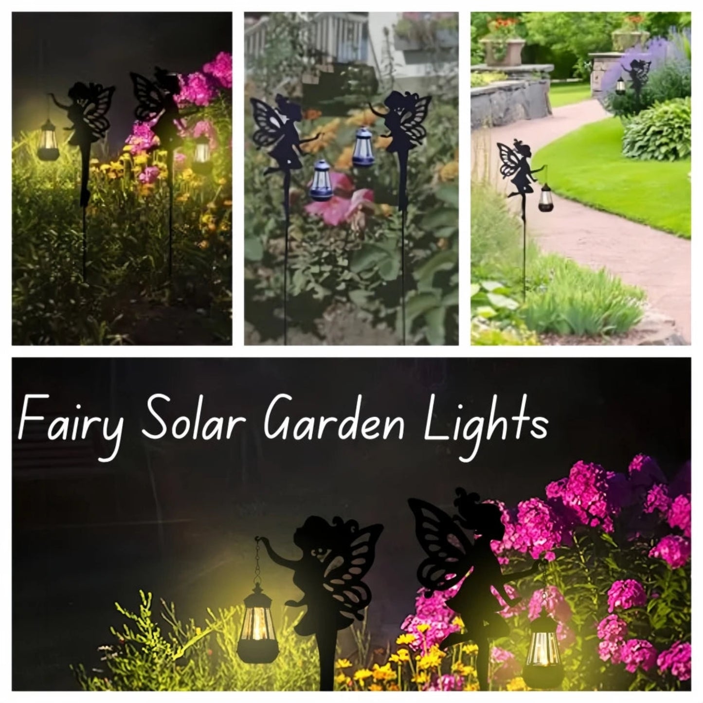 Solar Lights Outdoor Solar Watering Can Light Solar Garden Lights Waterproof Metal Hanging Lantern Fairy Garden Decor Outside