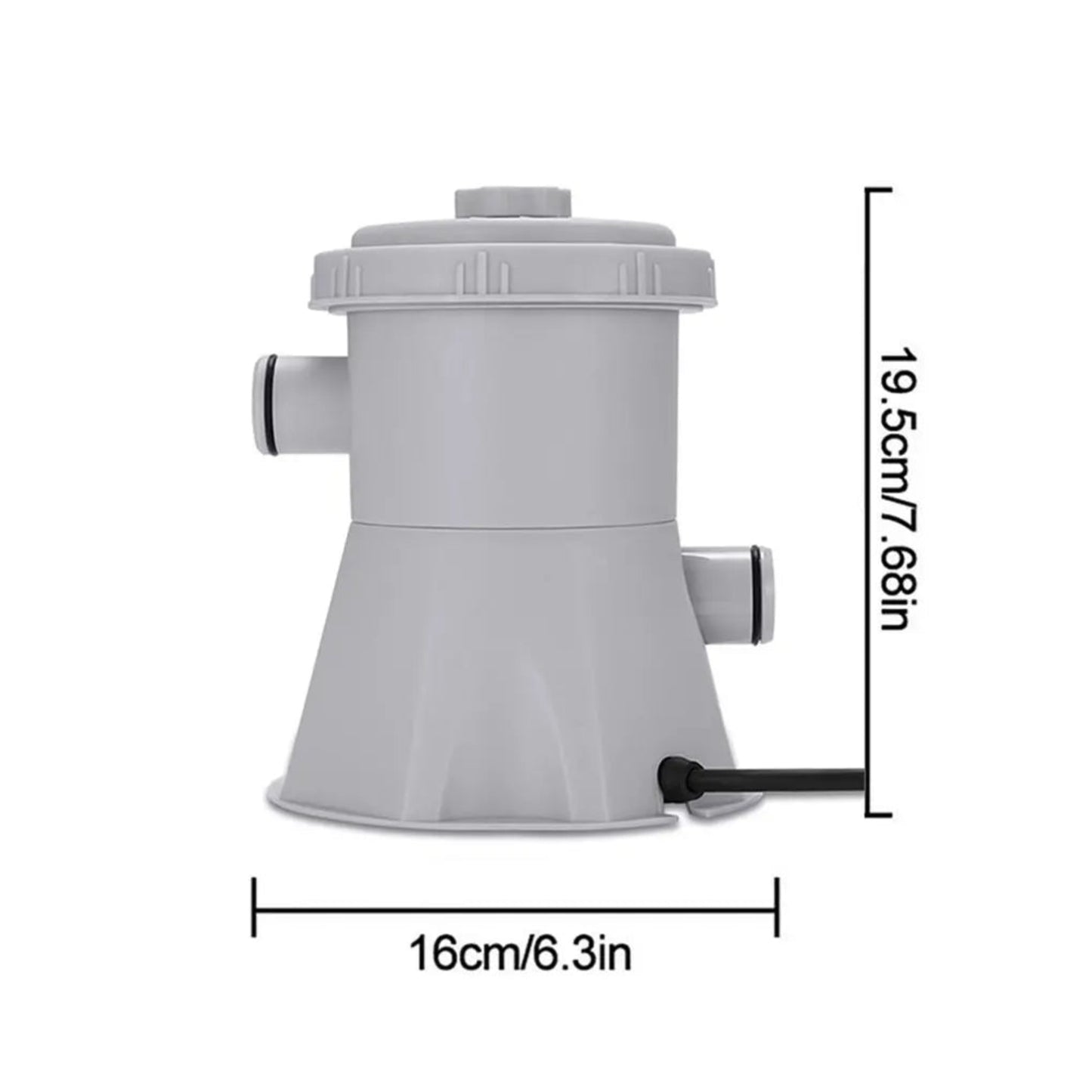 Pool Filter Pump 300 GPH Paddling Pool Electric Water Pump With 2 Pool Filter Cartridge Pool Pumps Ground Small Pool Filter Pump