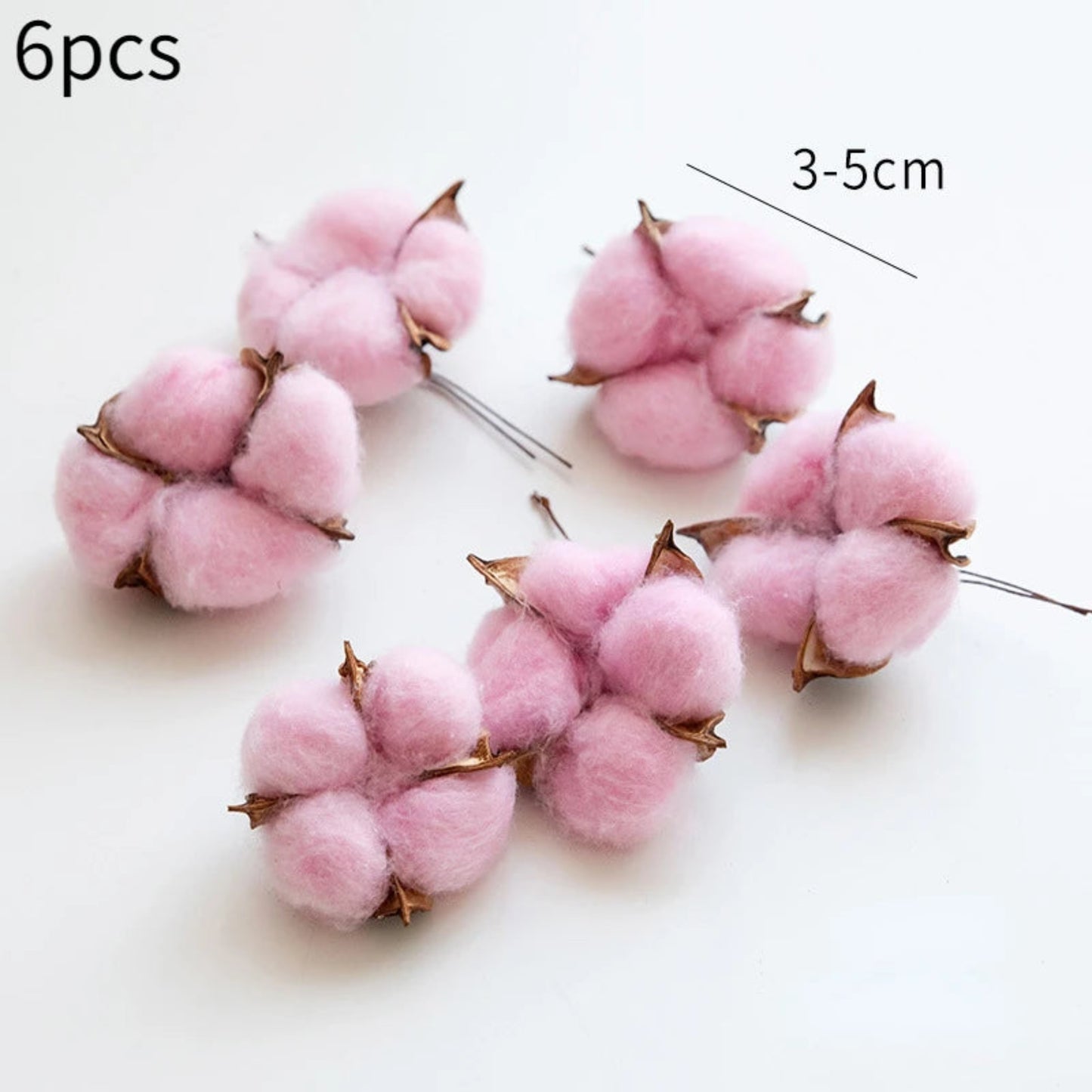 10pcs Cotton Head Natural Dried Flower Artificial Flower Cotton Home Christmas Decor DIY dried cotton bunch flower arrangement