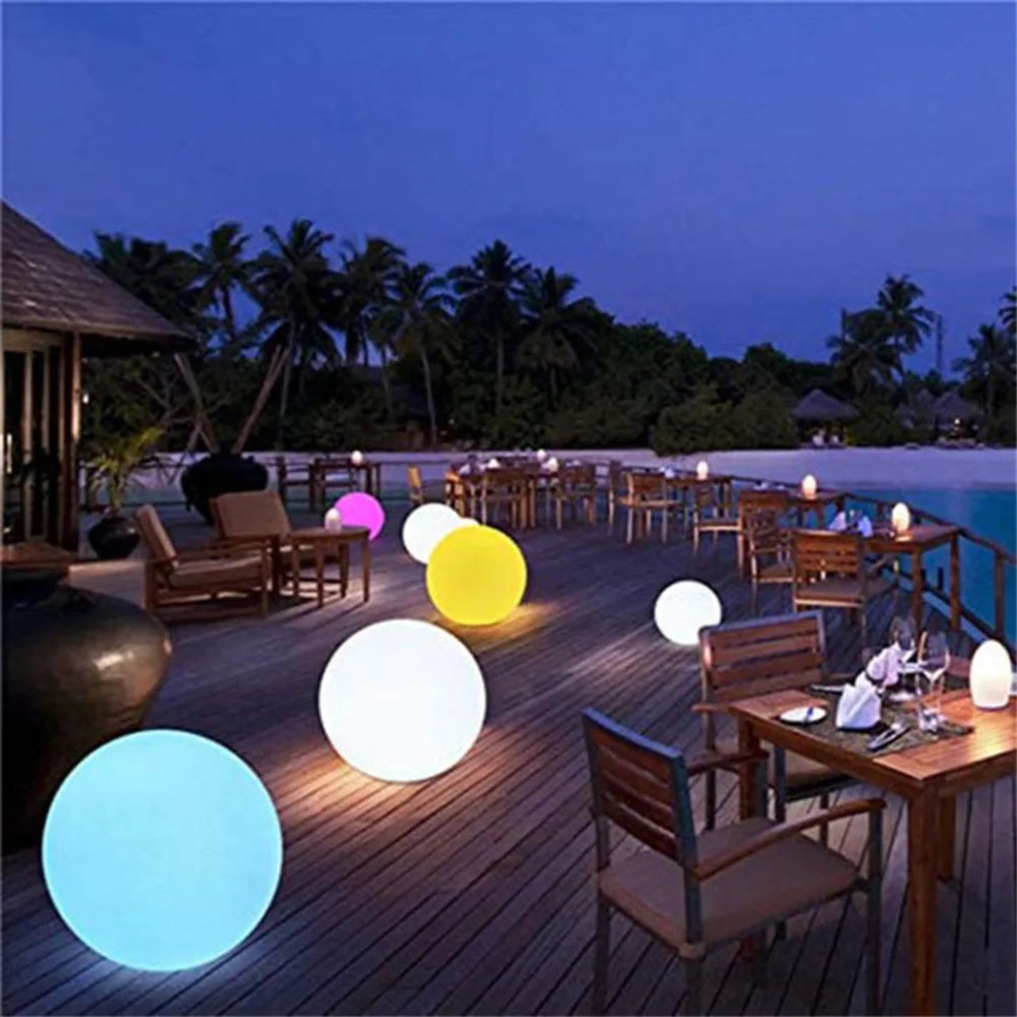 Solar Floating Ball Light Waterproof for Swimming Pool Home Party Garden Outdoor Decor