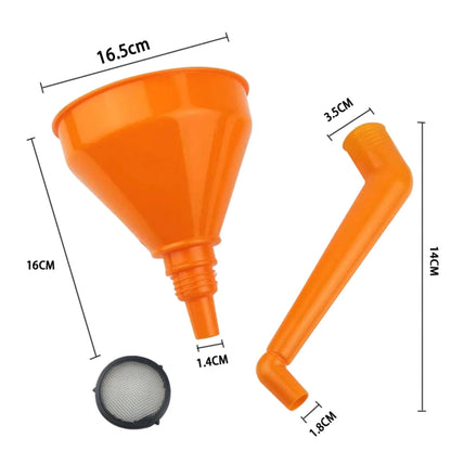 RV Long Stem Funnel Oil Fuel Filling Tools Anti-splash Plastic Funnel Auto Moto Refueling Tools for Camper Motorhome Accessories