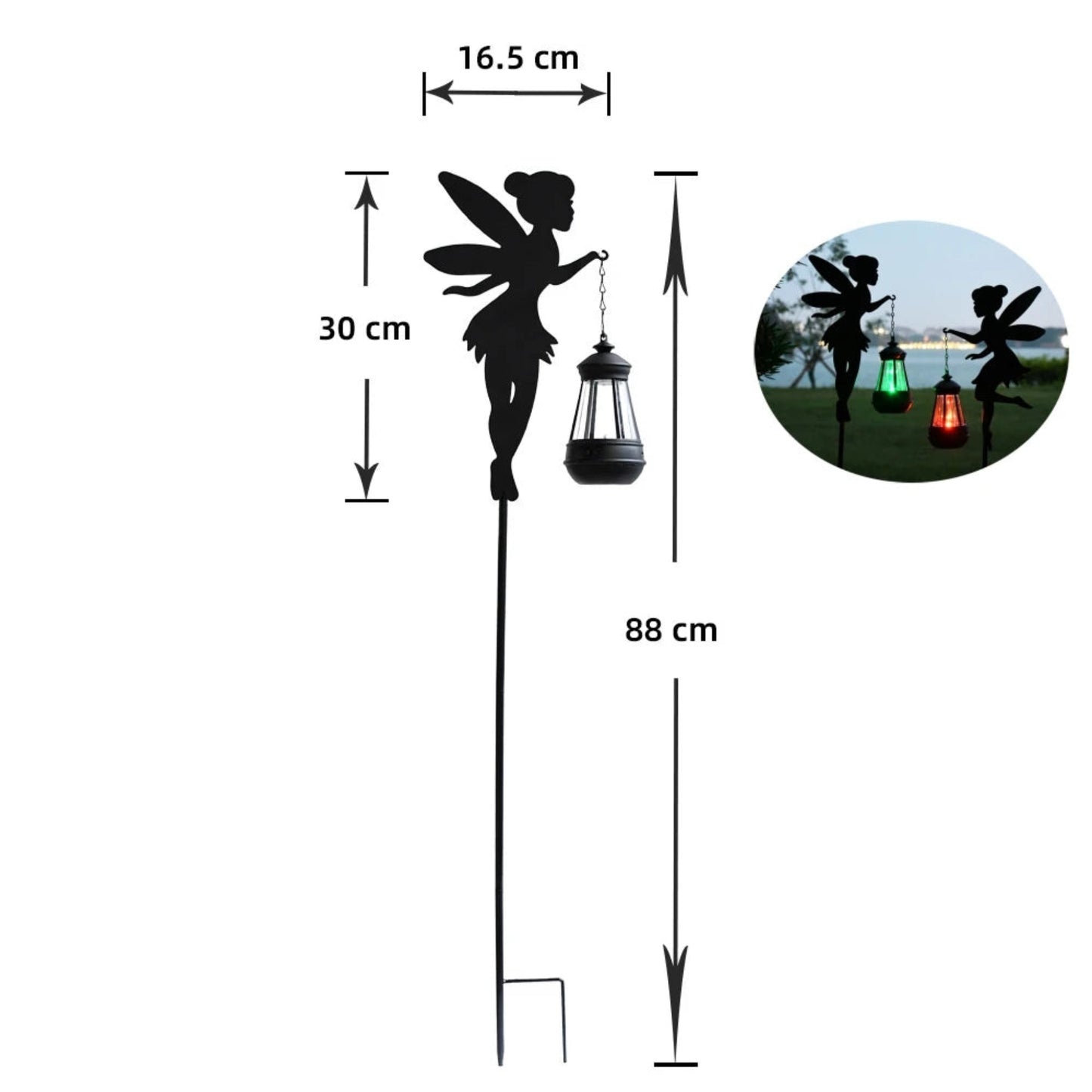 Solar Lights Outdoor Solar Watering Can Light Solar Garden Lights Waterproof Metal Hanging Lantern Fairy Garden Decor Outside