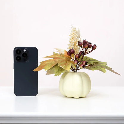 1PC simulation pumpkin ornament, Halloween harvest festival pumpkin, autumn indoor home and office desktop simulation flower
