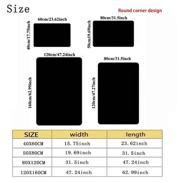 Buffalo Bear Rustic Rug Large Area Non-Slip Carpet Bear Elk Deer Wildlife Carpet Living Room Entrance Door Mats Indoor Foot Mat