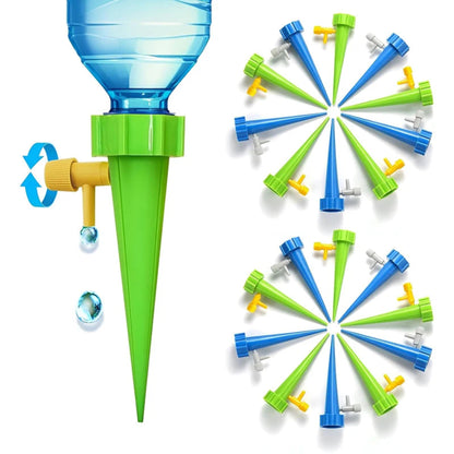 Greenhouse Garden Automatic Drip Irrigation System Self Watering Spike for Flower Plants  Adjustable Auto Water Dripper Device
