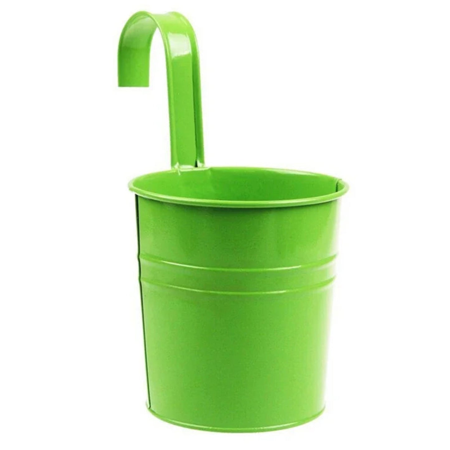 10 Colors Metal Iron Flower Wall Hanging Flower Plants Pot Hook Bucket Tin Garden Planter Pots Balcony Hanging Succulent Basket