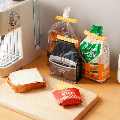 12PCS Potato Shaped Portable Kitchen Storage Food Snack Seal Bag Clips Sealer Clamp ABS Magnetic Tool Refrigerator Magnet