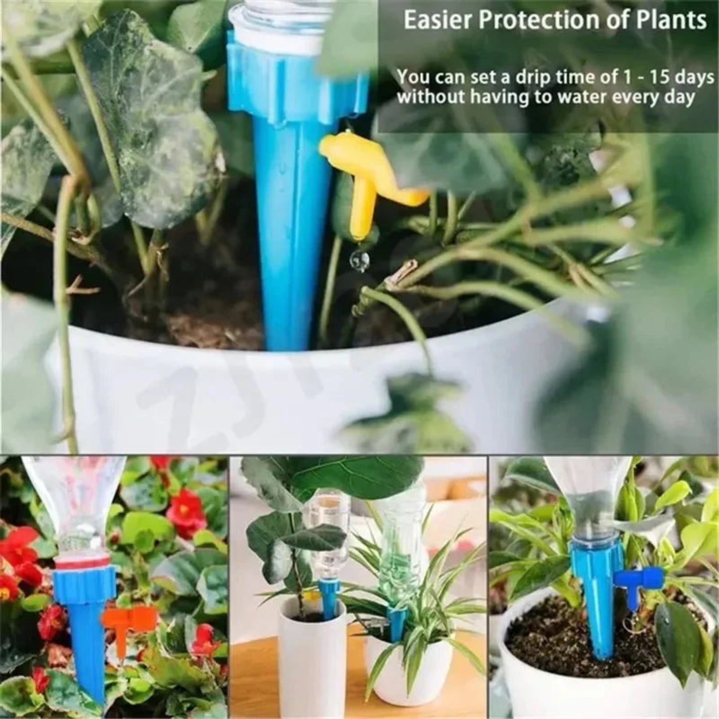 Greenhouse Garden Automatic Drip Irrigation System Self Watering Spike for Flower Plants  Adjustable Auto Water Dripper Device