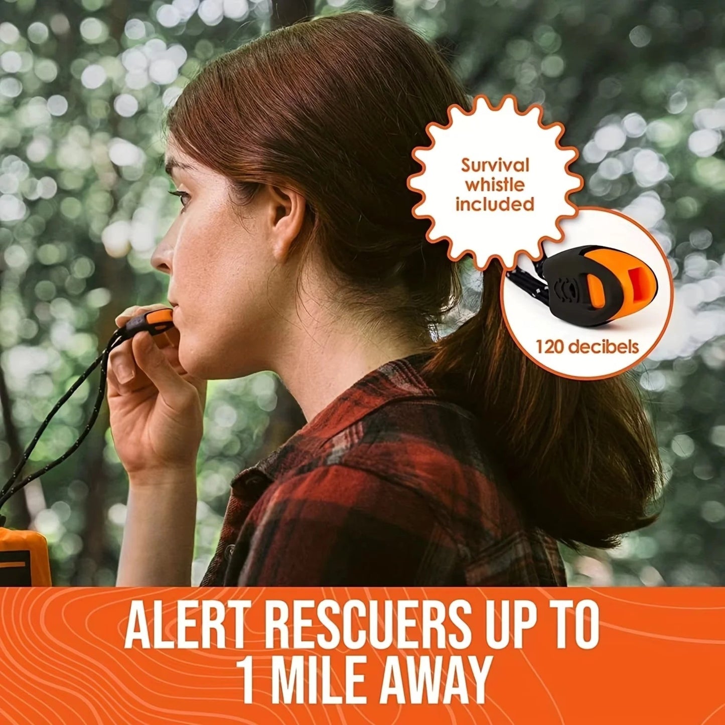 Compact & Lightweight Emergency Thermal Sleeping Bag - Waterproof, Mylar - Enhanced for Outdoor Camping, EDC & First Aid Rescue