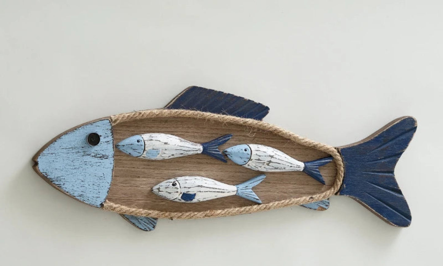 Mediterranean Wall Decoration Three-dimensional Small Pendant Fish Shaped Model Room Children's Room Wall Decoration