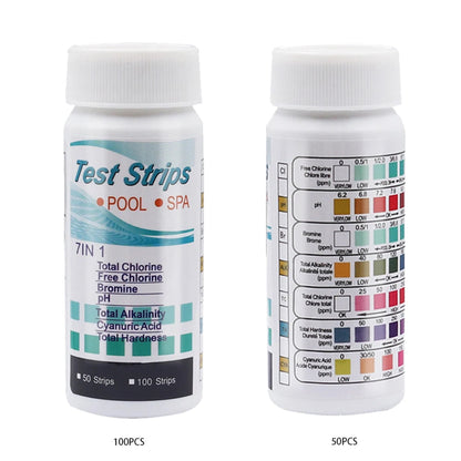 50/100pcs Water Test PH Strips Multipurpose Water Tester Paper High Precision Easy Detection Aquarium Pool Accessories