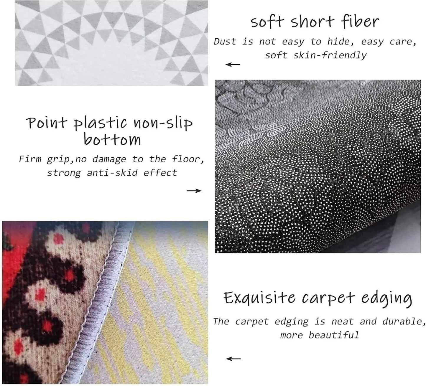 Santa Snowman Reindeer Winter Floor Mat With Plaid And Floral Pattern Easy Cleaning Hallway Kitchen Bedroom Home Decor Rug