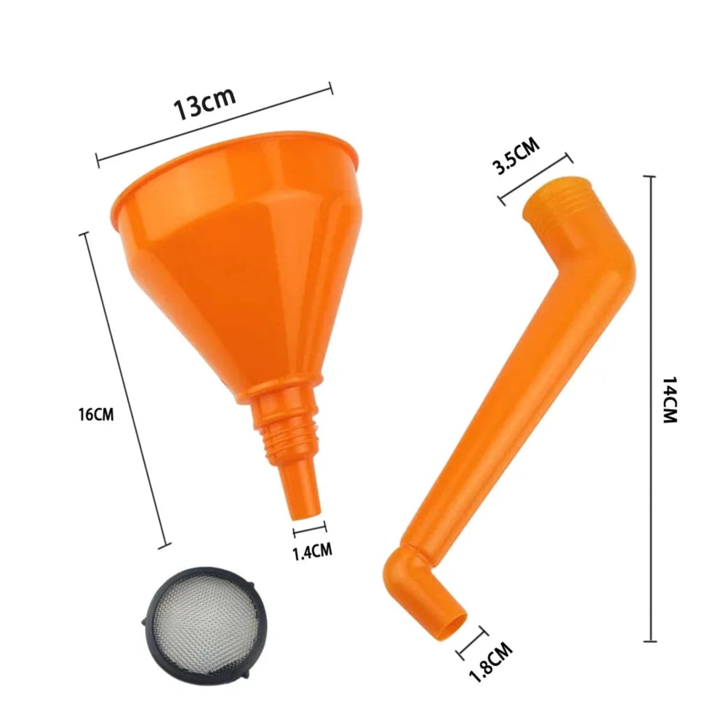 RV Long Stem Funnel Oil Fuel Filling Tools Anti-splash Plastic Funnel Auto Moto Refueling Tools for Camper Motorhome Accessories