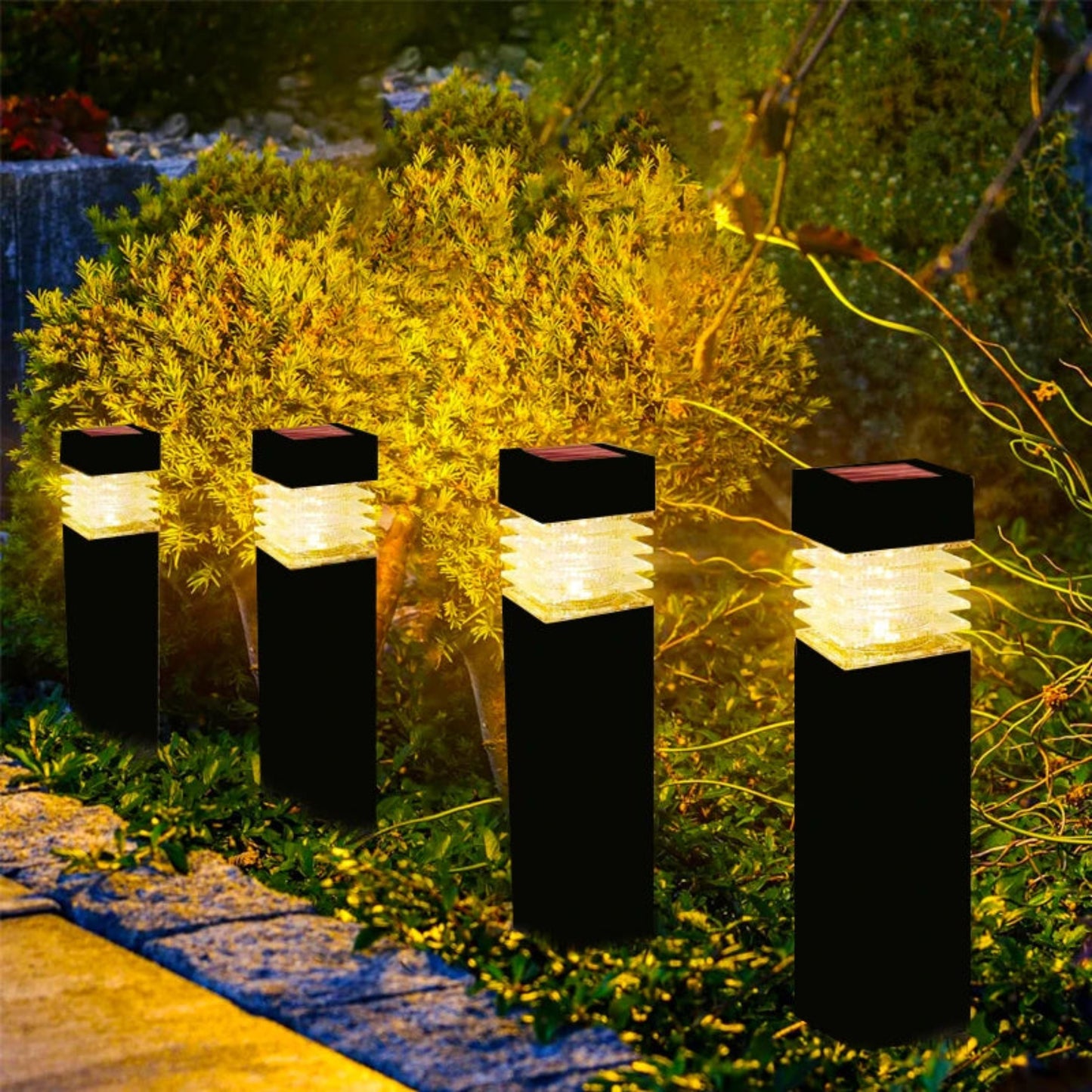 Night Decorative LED Garden Lights Solar Power Outdoor  Waterproof Lawn Pathway Patio Decor Solar Lamp