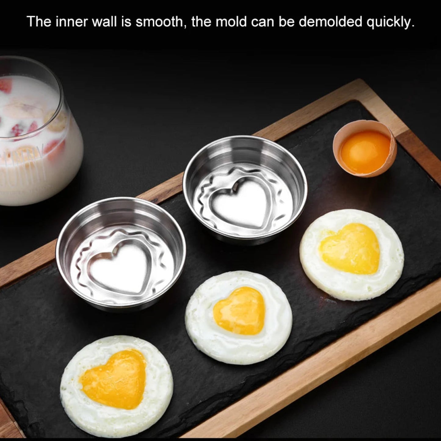 Stainless Steel DIY Heart Shape Egg Shaper Mold Cooker Kitchen Frying Cooking Tool Kitchen Tools