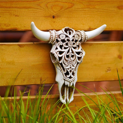 Realistic Bison Skull Wall Decor Bull Head Sculpture 3D Faux Cow Skull Wall Mount Art Piece Western Home Decor Wildlife Animal