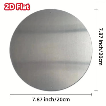 Nostalgic Camper Adventure: Vintage Camper Van with Campfire Glow Distressed Tin Art – Rustic Metal Backyard Wall Decor