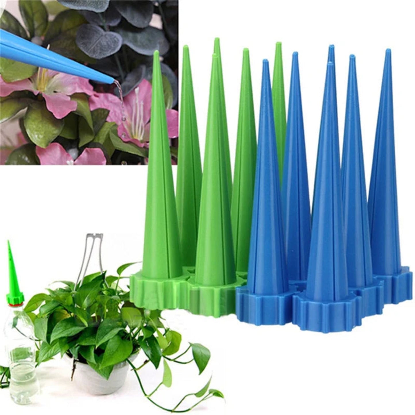 Greenhouse Garden Automatic Drip Irrigation System Self Watering Spike for Flower Plants  Adjustable Auto Water Dripper Device