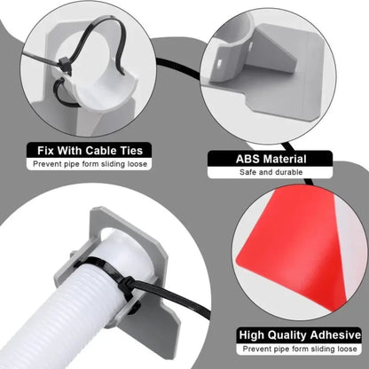 Swimming Pool Pipe Holder Mount Supports Pipes 30-38mm for  Ground Hose Outlet with Cable Tie Pool Accessories