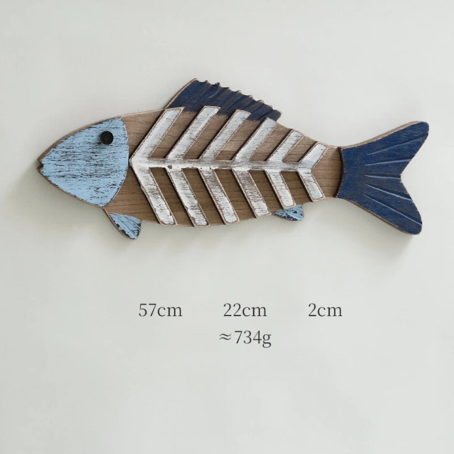Mediterranean Wall Decoration Three-dimensional Small Pendant Fish Shaped Model Room Children's Room Wall Decoration