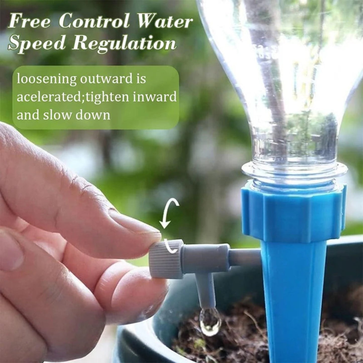 Greenhouse Garden Automatic Drip Irrigation System Self Watering Spike for Flower Plants  Adjustable Auto Water Dripper Device