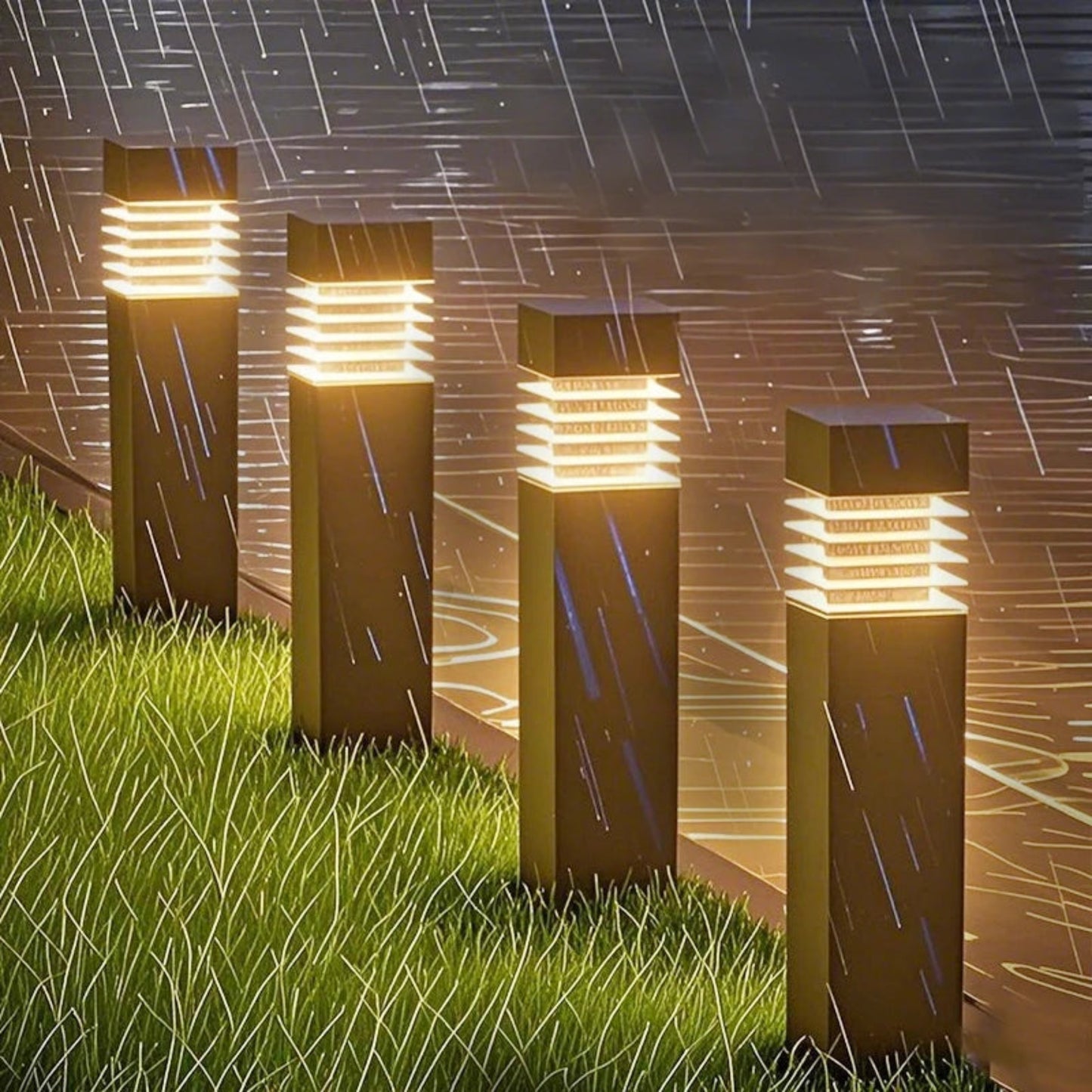 Night Decorative LED Garden Lights Solar Power Outdoor  Waterproof Lawn Pathway Patio Decor Solar Lamp