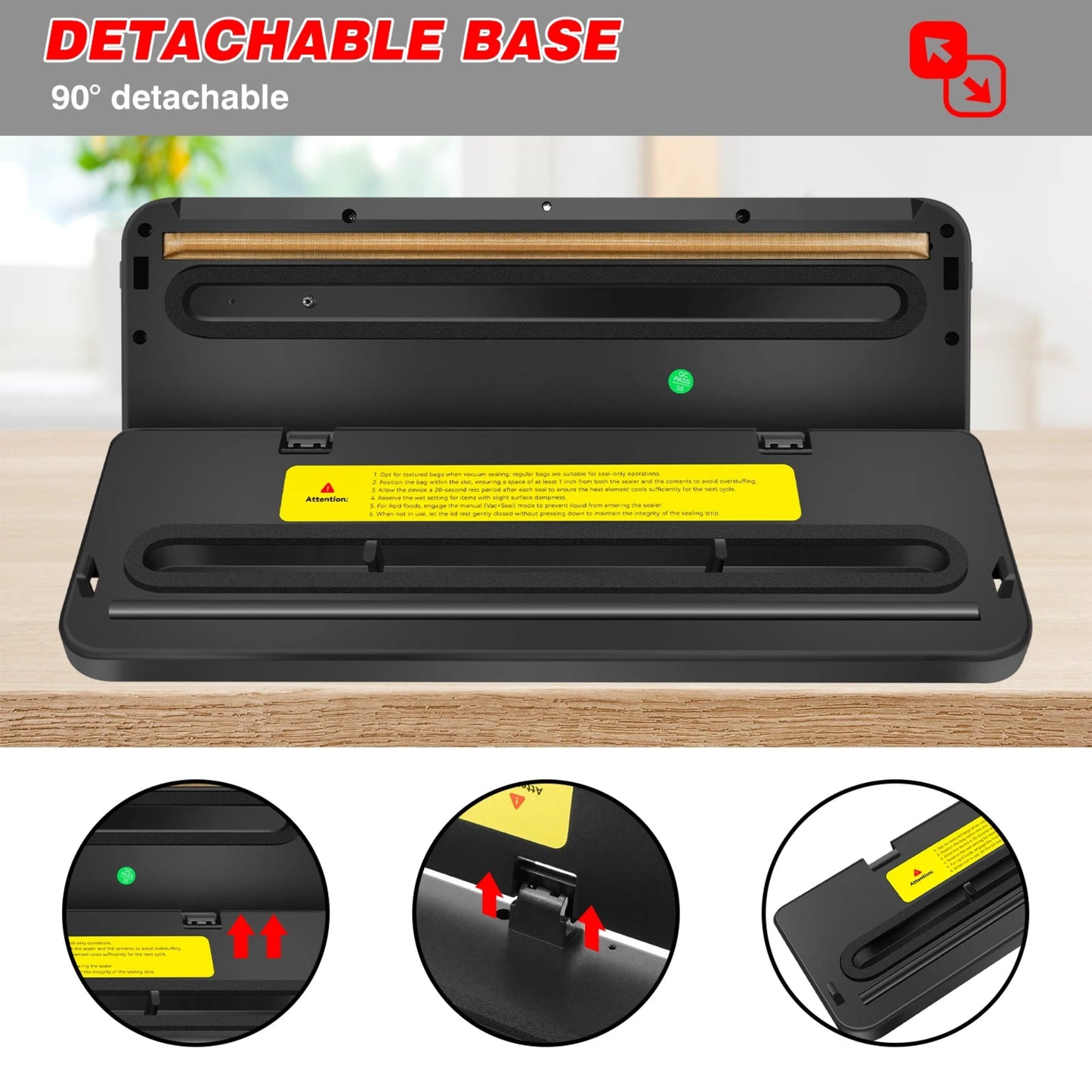 Vacuum Sealer Machine with 10 Sealer Bags and Built-in Cutter, 5 Modes One-touch Sealing for Sous Vide Cooking Dry & Moist Foods