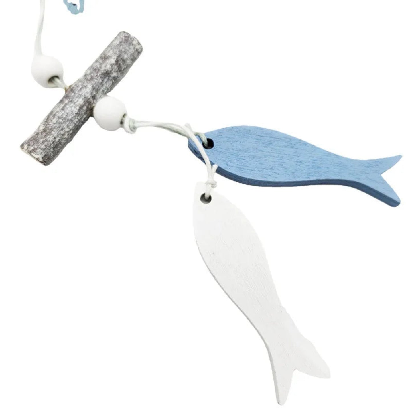 Studio Props Wall Hanging Hand Made Mediterranean Starfish Hung Fish Nautical Decor Hang Wood Marine Pendant for Home Decoration