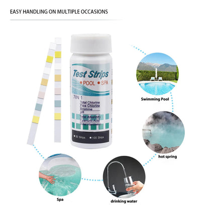 50/100pcs Water Test PH Strips Multipurpose Water Tester Paper High Precision Easy Detection Aquarium Pool Accessories